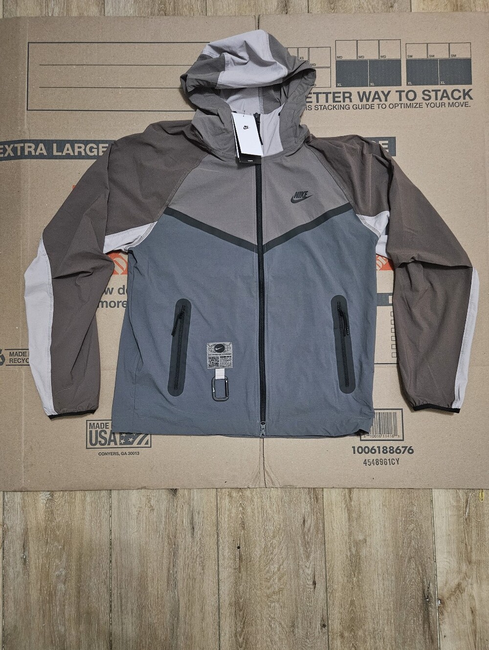 Nike Tech Woven Full Zip Grey Jacket